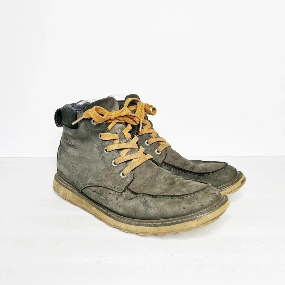 Sorel Madson Moc Toe Winter Snow Boots Grey Size 9 Men’s